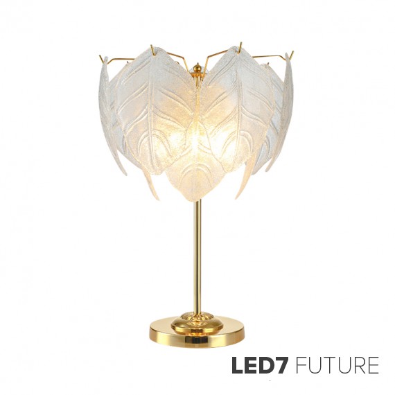 Loft Industry Modern - Glass Feathers Table